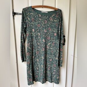 Floral Paisley Green Peruvian Connections Dress